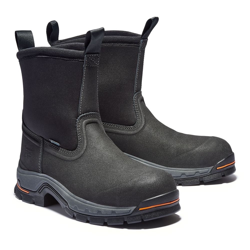 Bocanci De Muncă Timberland Barbati Negrii - Pro® Stockdale Alloy Toe Wellington - Romania - DVGZCQ7